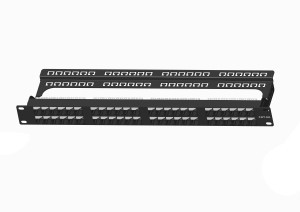 CAT6 UTP 1RU PCB Patch Panel with Cable Manager