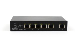 Clear Switch 4 port Gb Ethernet Switch with PoE