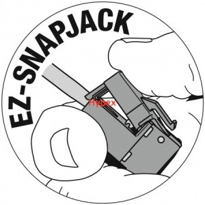 EZ-SnapJack™ - Cat5e/Cat6
