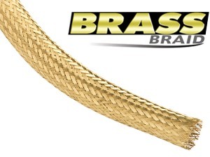 Techflex Brass Braid - 3.18mm - 1/8" Brass